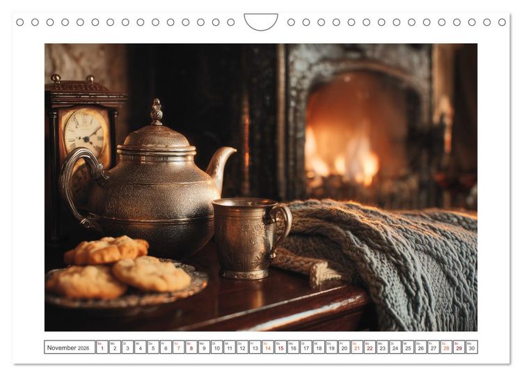 Produktbild: Nostalgische Teestunden (Wandkalender 2026 DIN A4 quer), CALVENDO Monatskalender