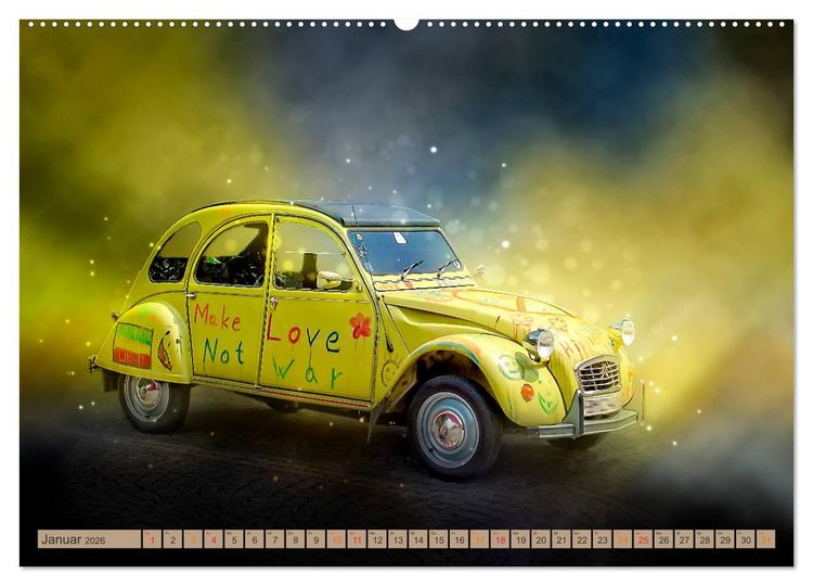 Produktbild: Die Ente - Citro&euml;n 2CV (Wandkalender 2026 DIN A2 quer), CALVENDO Monatskalender