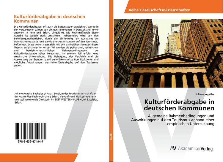 Produktbild: Kulturf&ouml;rderabgabe in deutschen Kommunen