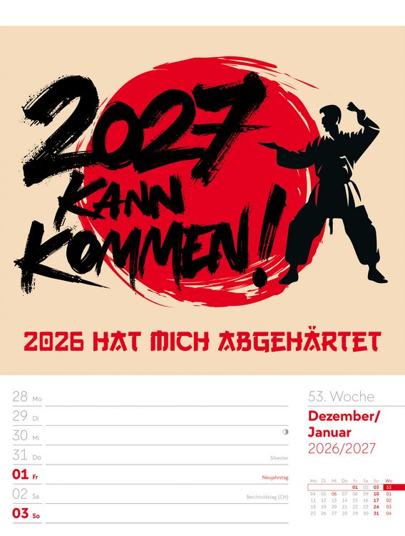 Produktbild: Klartext Spr&uuml;chekalender Wochenplaner 2027