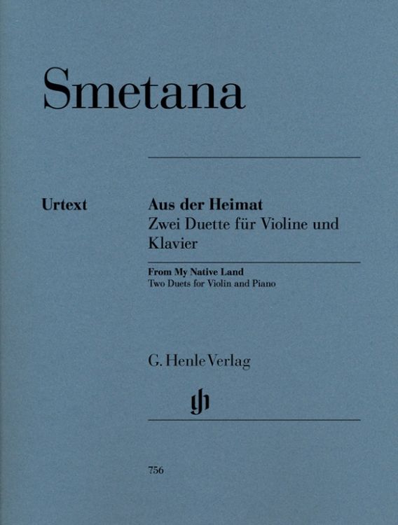 Produktbild: Bedrich Smetana - Aus der Heimat - Zwei Duette f&uuml;r Violine und Klavier