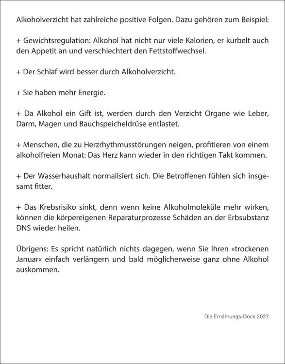 Produktbild: Die Ern&auml;hrungs-Docs - Gesund durch das Jahr Tagesabrei&szlig;kalender 2027