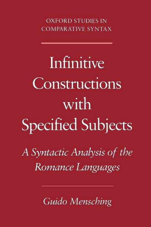 Produktbild: Infinitive Constructions with Specified Subjects