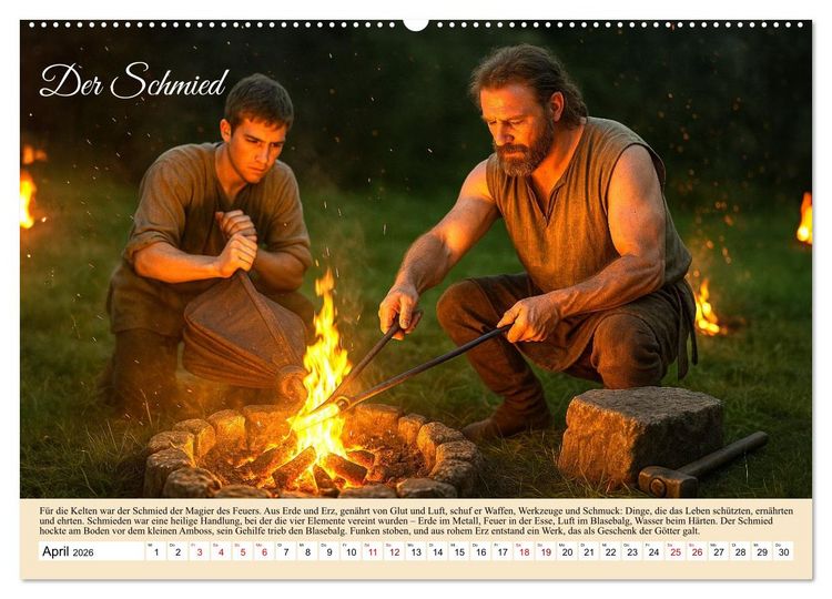 Produktbild: Von Samhain bis Beltane (Wandkalender 2026 DIN A2 quer), CALVENDO Monatskalender