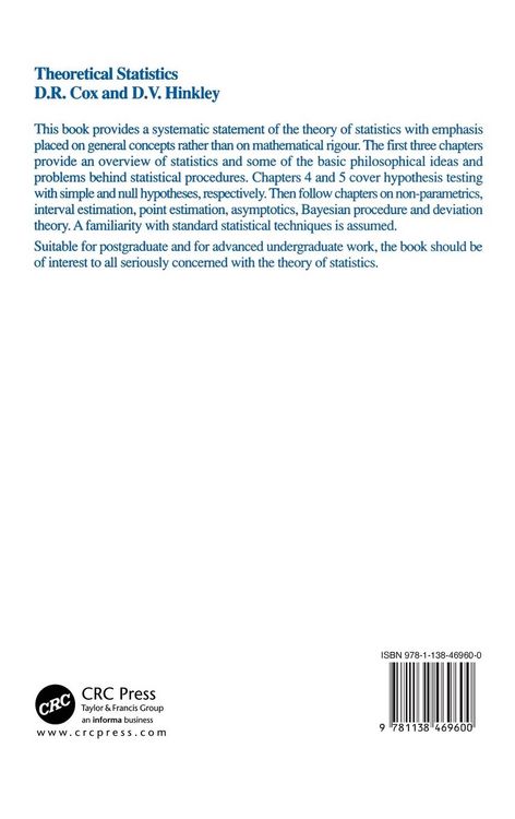 Produktbild: Theoretical Statistics