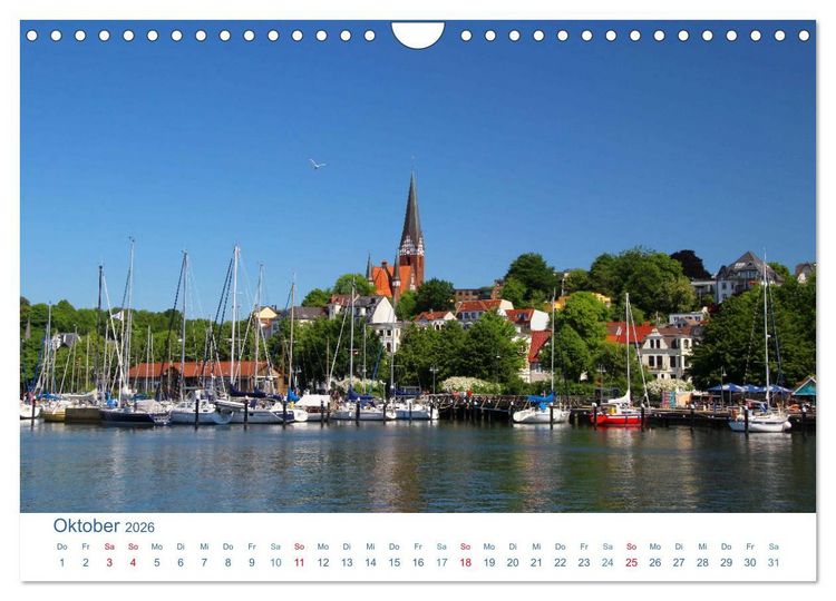 Produktbild: Flensburg 2026. Impressionen rund um den Hafen (Wandkalender 2026 DIN A4 quer), CALVENDO Monatskalender