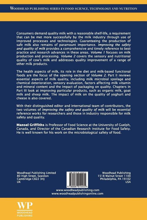 Produktbild: Improving the Safety and Quality of Milk