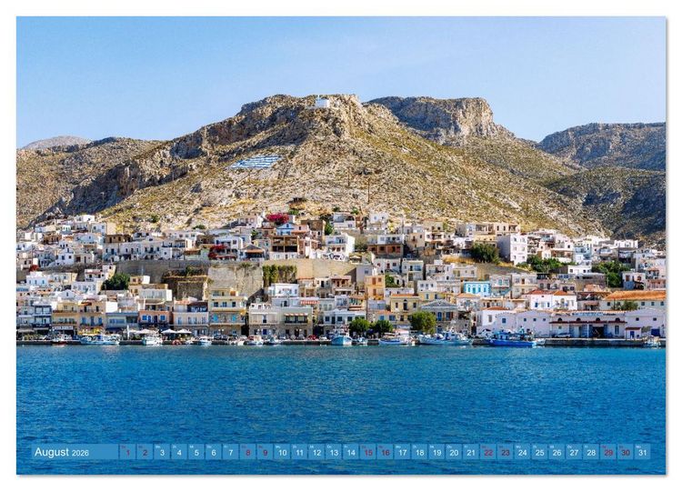 Produktbild: Kalymnos. Griechische Inselsch&ouml;nheit im Herzen des Dodekanes (Wandkalender 2026 DIN A2 quer), CALVENDO Monatskalender
