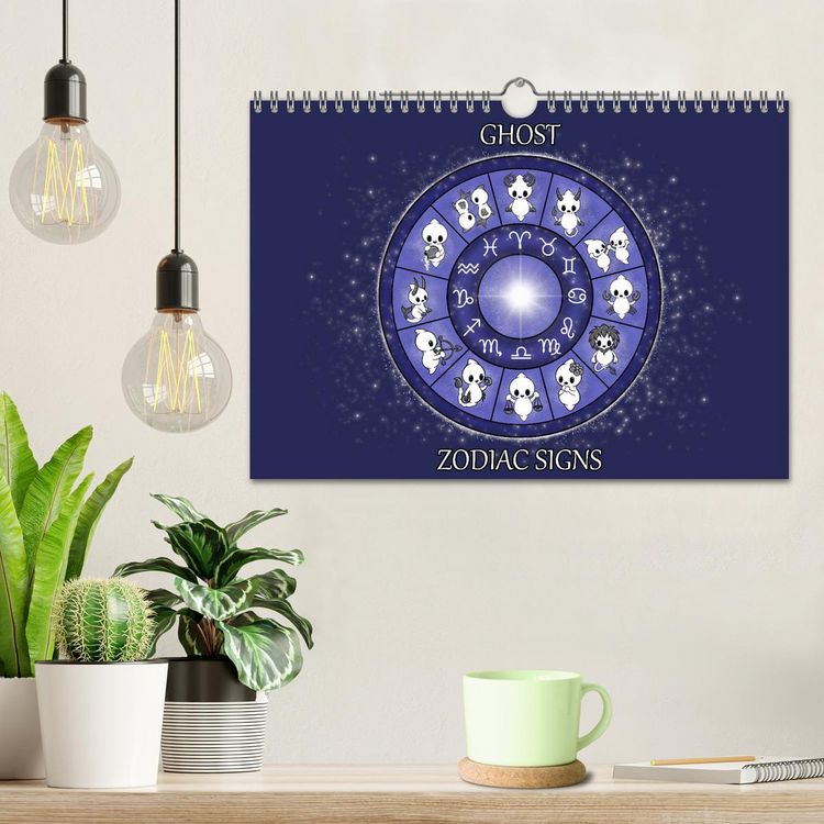 Produktbild: Geister Sternzeichen (Wandkalender 2026 DIN A4 quer), CALVENDO Monatskalender