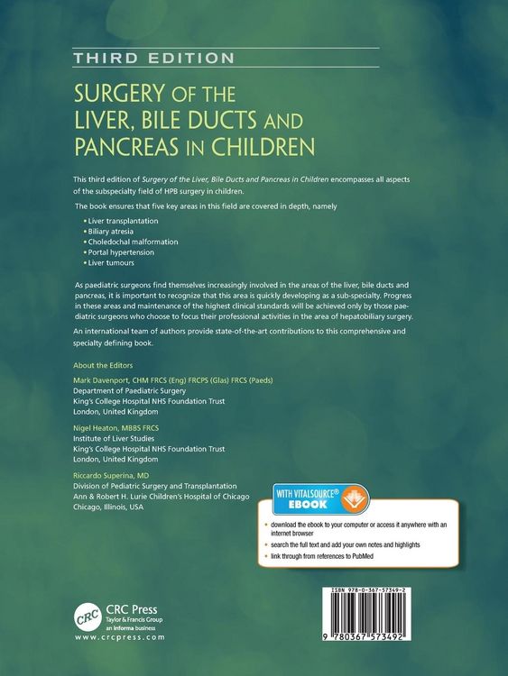 Produktbild: Surgery of the Liver, Bile Ducts and Pancreas in Children