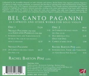 Produktbild: Bel Canto Paganini: 24 Caprices and other works fo