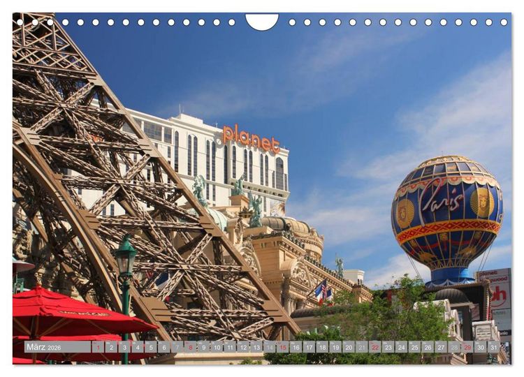 Produktbild: Las Vegas - Nevada (Wandkalender 2026 DIN A4 quer), CALVENDO Monatskalender