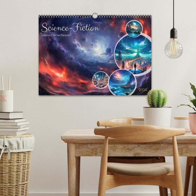 Produktbild: SCIENCE-FICTION Leben auf fernen Planeten (Wandkalender 2026 DIN A3 quer), CALVENDO Monatskalender