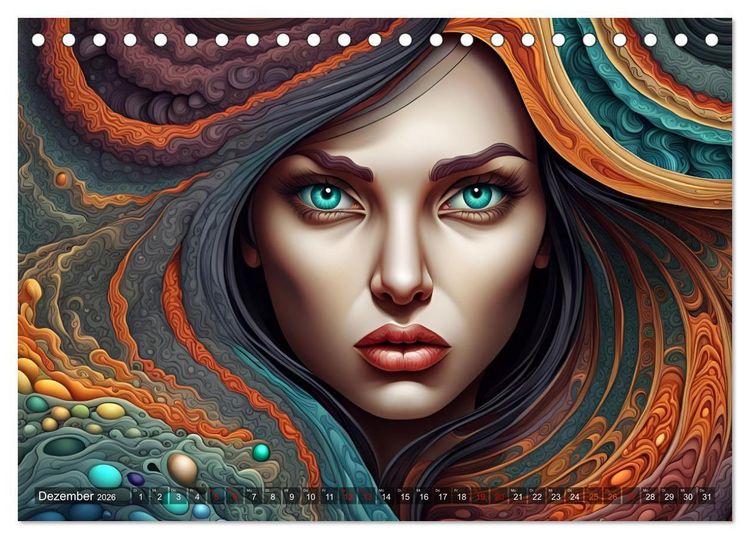 Produktbild: Fantasie Universum Sch&ouml;nheiten (Tischkalender 2026 DIN A5 quer), CALVENDO Monatskalender