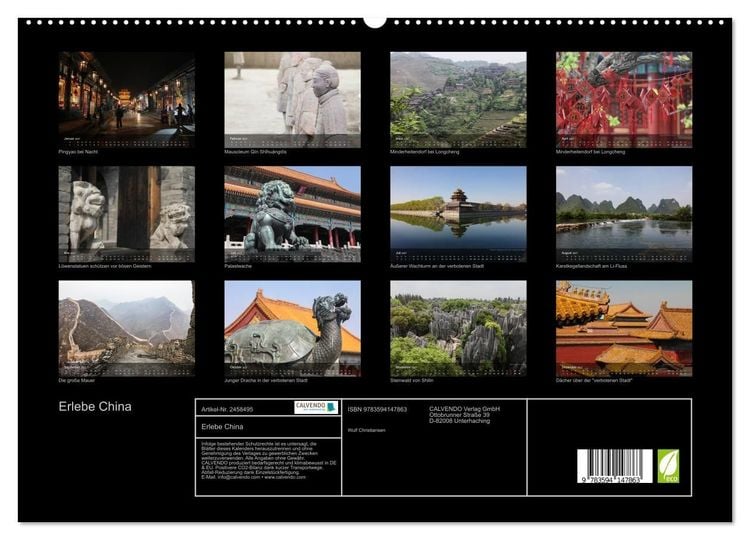 Produktbild: Erlebe China (hochwertiger Premium Wandkalender 2027 DIN A2 quer), Kunstdruck in Hochglanz