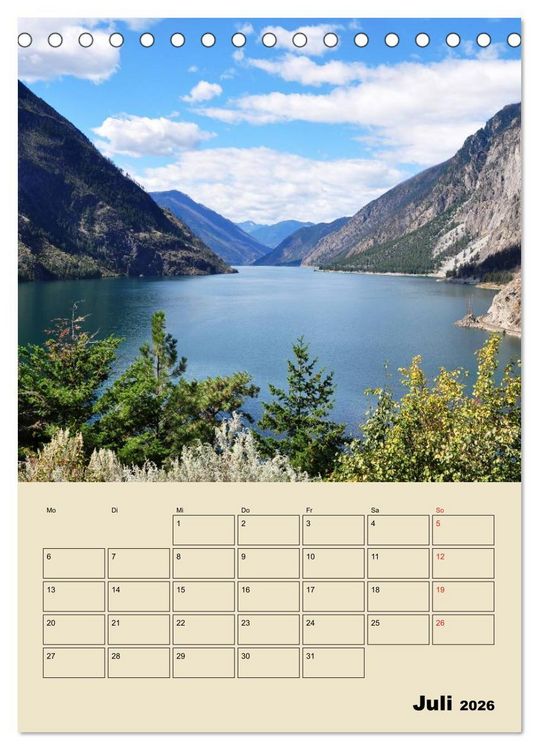 Produktbild: Kanadas gro&szlig;e Seen / Planer (Tischkalender 2026 DIN A5 hoch), CALVENDO Monatskalender