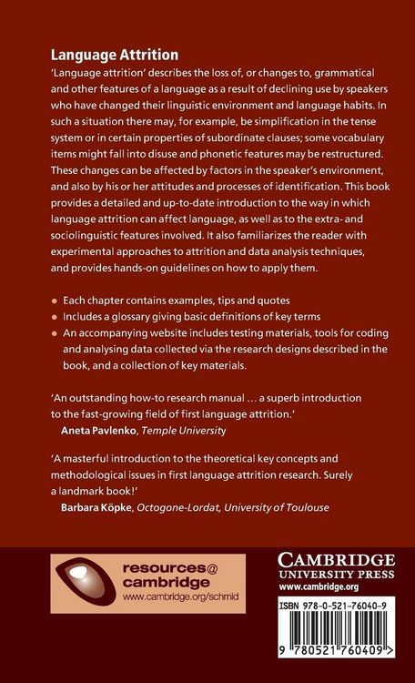 Produktbild: Language Attrition