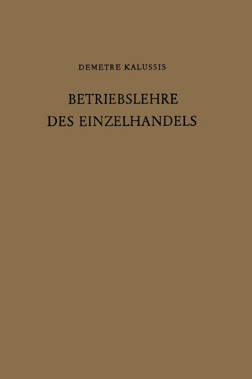 Produktbild: Betriebslehre des Einzelhandels