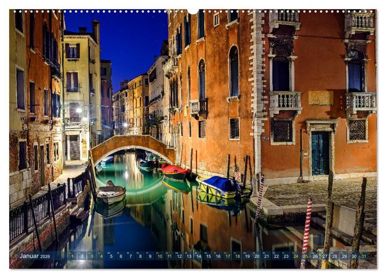 Produktbild: Venedig - eine Stadt f&uuml;r Tr&auml;umer (Wandkalender 2026 DIN A2 quer), CALVENDO Monatskalender