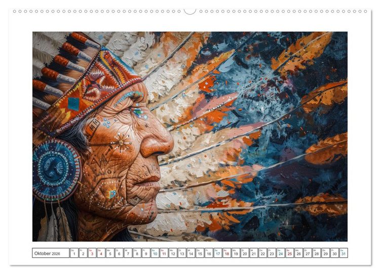 Produktbild: Indian Spirits (Wandkalender 2026 DIN A2 quer), CALVENDO Monatskalender