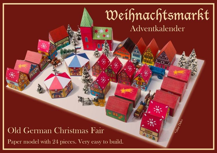 Produktbild: Weihnachtsmarkt - Papiermodell