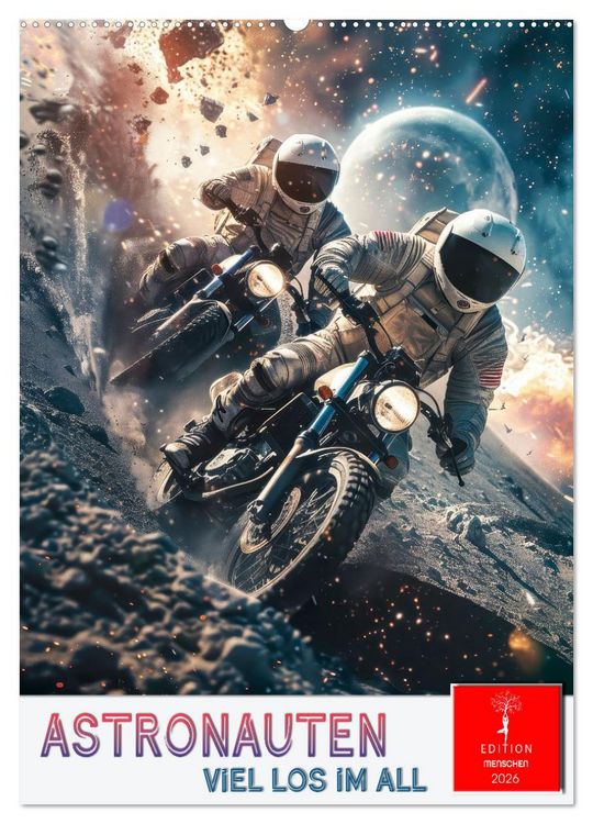 Produktbild: Astronauten - viel los im All (Wandkalender 2026 DIN A2 hoch), CALVENDO Monatskalender