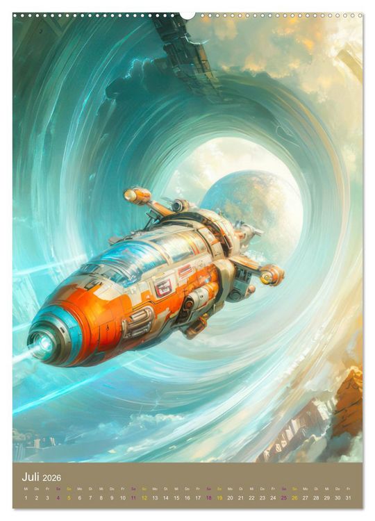 Produktbild: Science-Fiction Zukunftsvisionen (hochwertiger Premium Wandkalender 2026 DIN A2 hoch), Kunstdruck in Hochglanz
