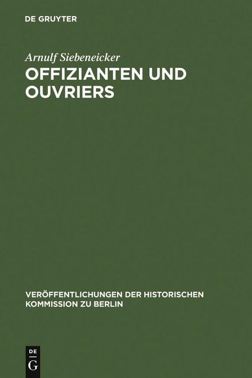 Produktbild: Offizianten und Ouvriers