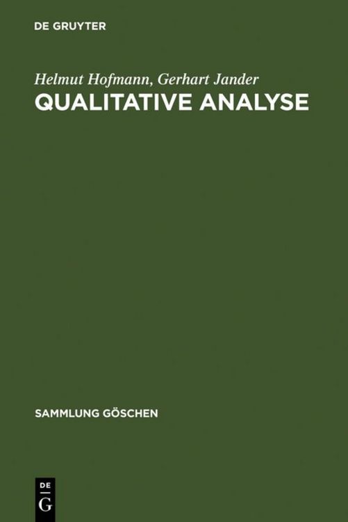 Produktbild: Qualitative Analyse