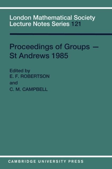 Produktbild: Proceedings of Groups - St. Andrews 1985