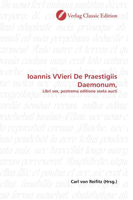 Produktbild: Ioannis VVieri De Praestigiis Daemonum,