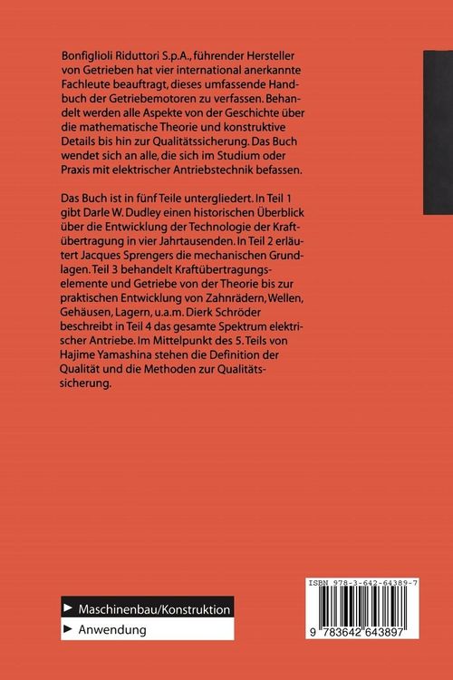 Produktbild: Handbuch der Getriebemotoren