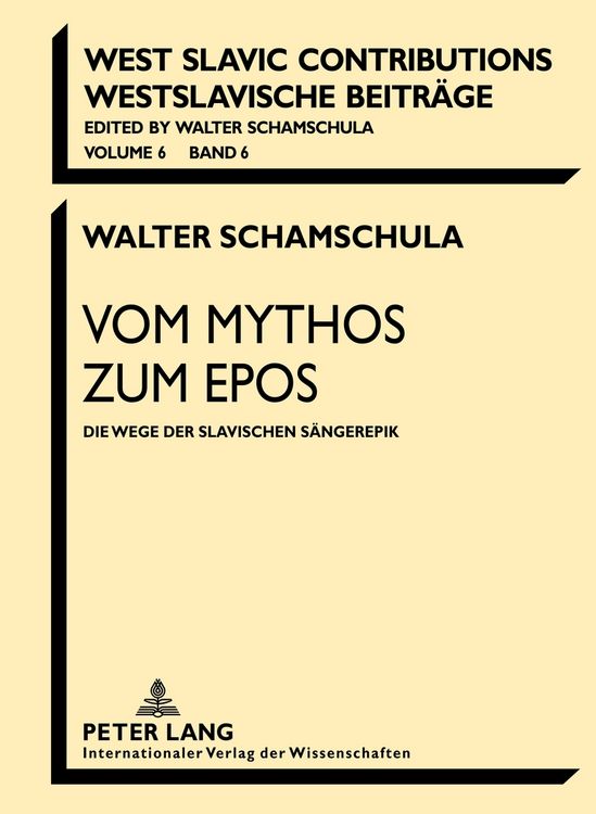 Produktbild: Vom Mythos zum Epos