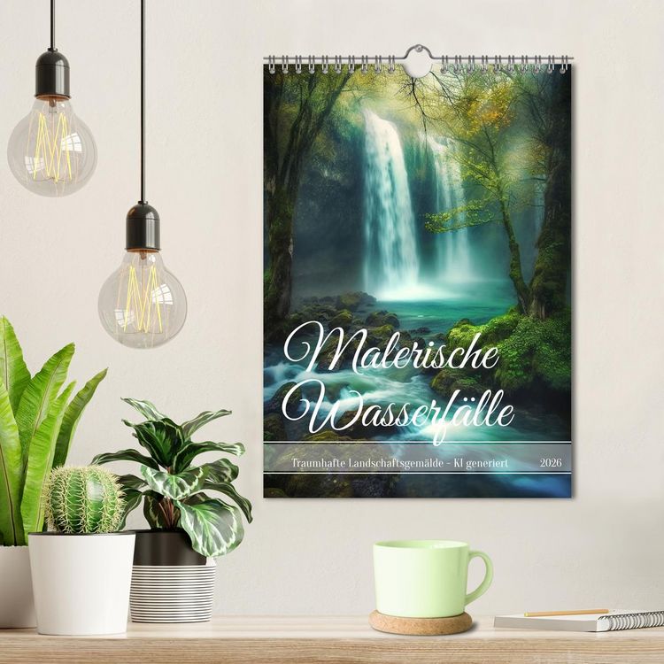 Produktbild: Malerische Wasserf&auml;lle (Wandkalender 2026 DIN A4 hoch), CALVENDO Monatskalender