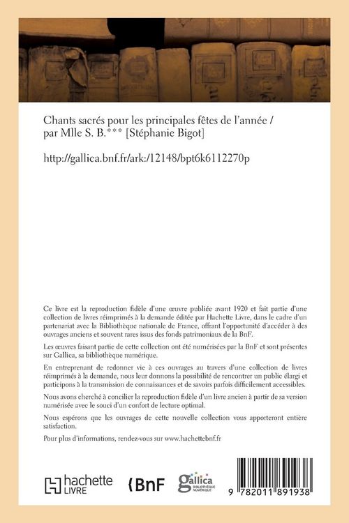 Produktbild: Chants Sacr&eacute;s Pour Les Principales F&ecirc;tes de l'Ann&eacute;e