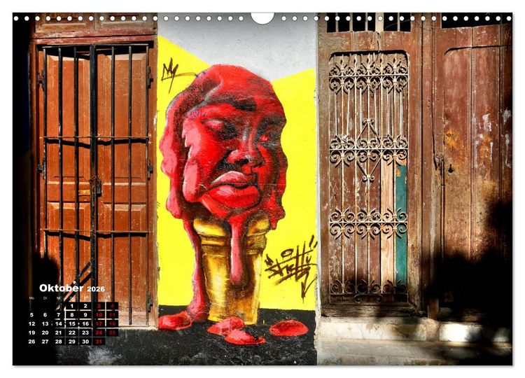 Produktbild: Gesichter Havannas - Street Art in der kubanischen Hauptstadt (Wandkalender 2026 DIN A3 quer), CALVENDO Monatskalender