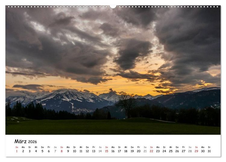 Produktbild: Unterwegs im Allg&auml;u (Wandkalender 2026 DIN A2 quer), CALVENDO Monatskalender