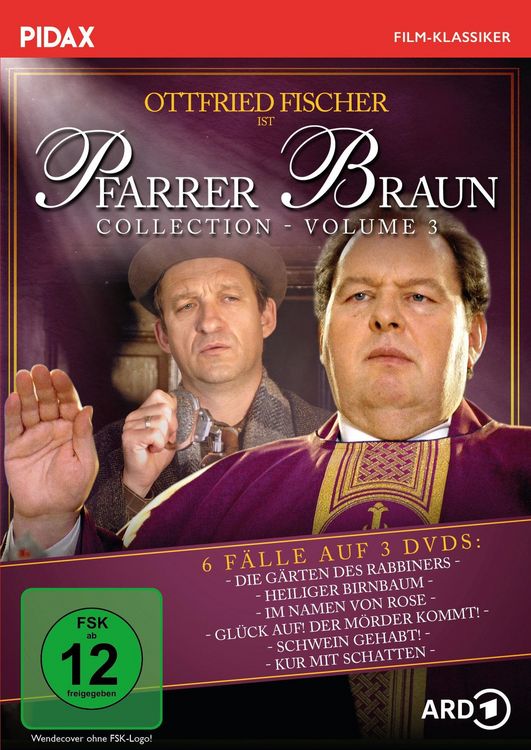 Produktbild: Pfarrer Braun Collection, Vol. 3 / Weitere sechs Folgen der Krimireihe mit Ottfried Fischer (Pidax Film-Klassiker) [3 DVDs]