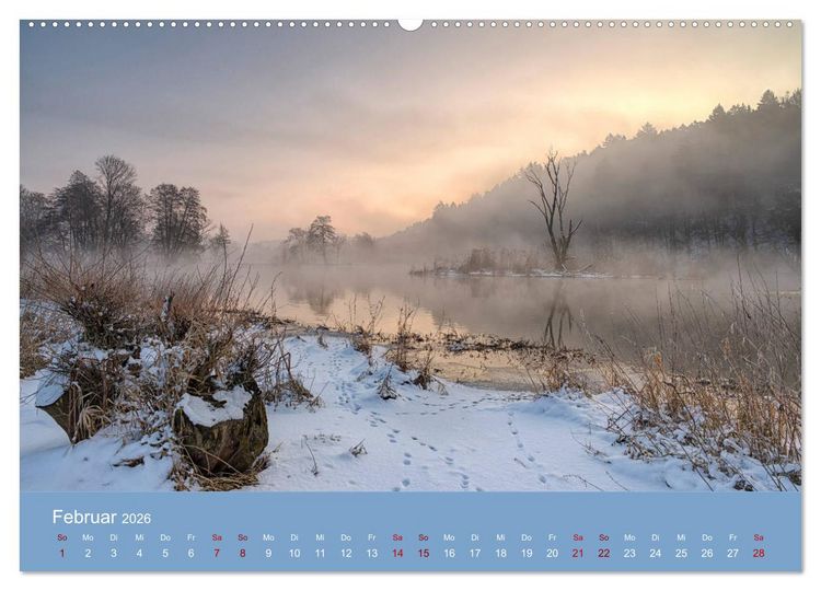 Produktbild: Das Jahr an der Naab zwischen Burglengenfeld und Kallm&uuml;nz (hochwertiger Premium Wandkalender 2026 DIN A2 quer), Kunstdruck in Hochglanz