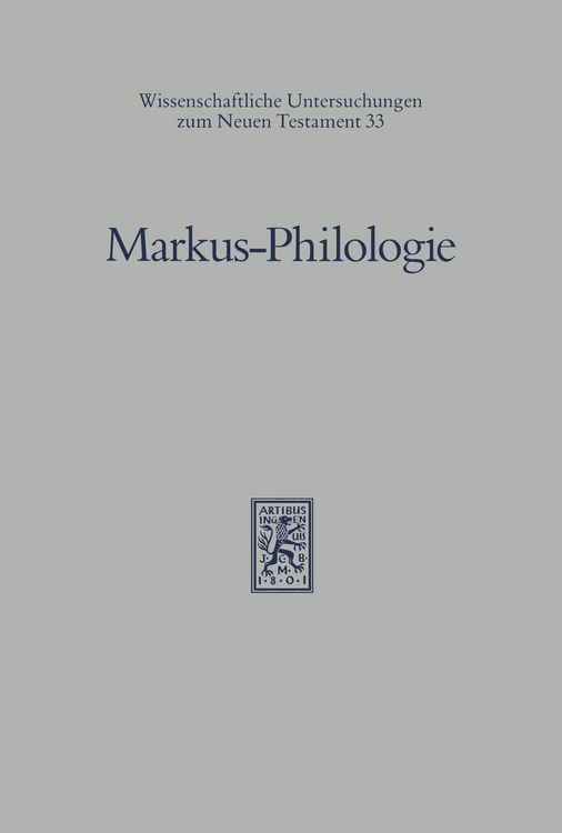 Produktbild: Markus-Philologie