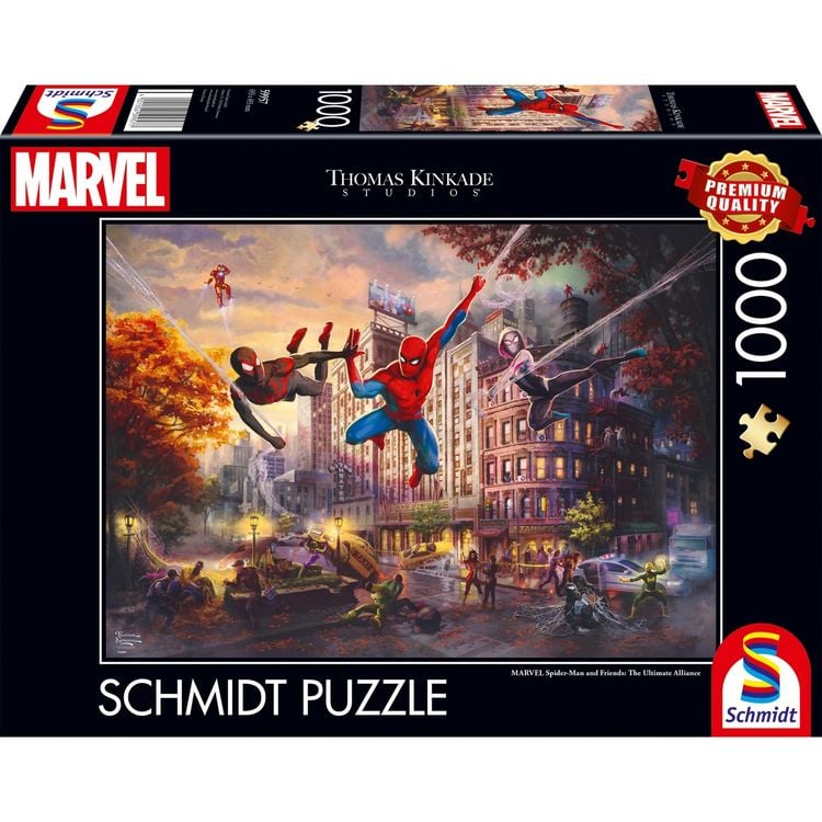 Bild vom Artikel Schmidt Spiele 59957 - Spider-Man and Friends, The Ultimate Alliance, Puzzle Thomas Kinkade 1.000 Teile - Marvel vom Autor 