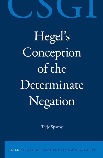 Produktbild: Hegel's Conception of the Determinate Negation