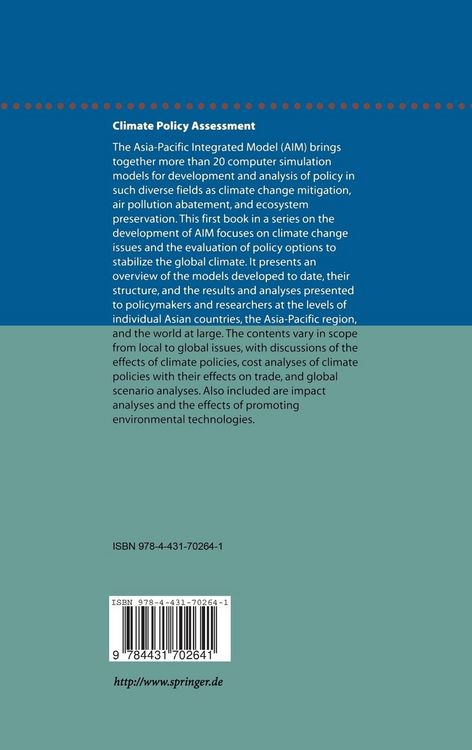 Produktbild: Climate Policy Assessment