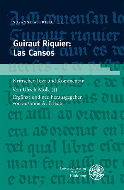 Produktbild: Guiraut Riquier: Las Cansos