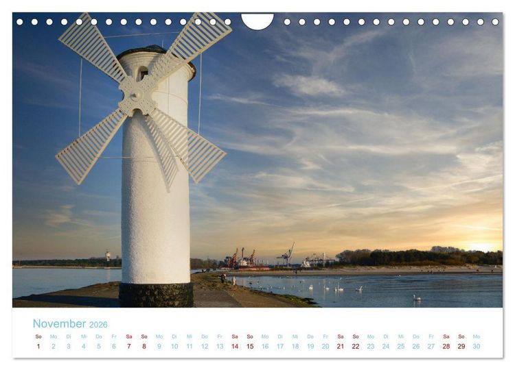 Produktbild: Unterwegs auf Usedom (Wandkalender 2026 DIN A4 quer), CALVENDO Monatskalender