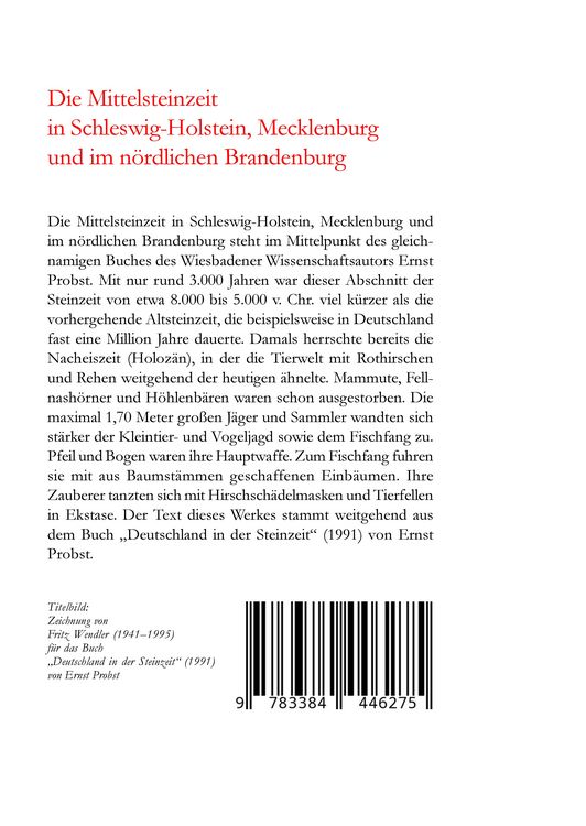 Produktbild: Die Mittelsteinzeit in Schleswig-Holstein, Mecklenburg und im n&ouml;rdlichen Brandenburg
