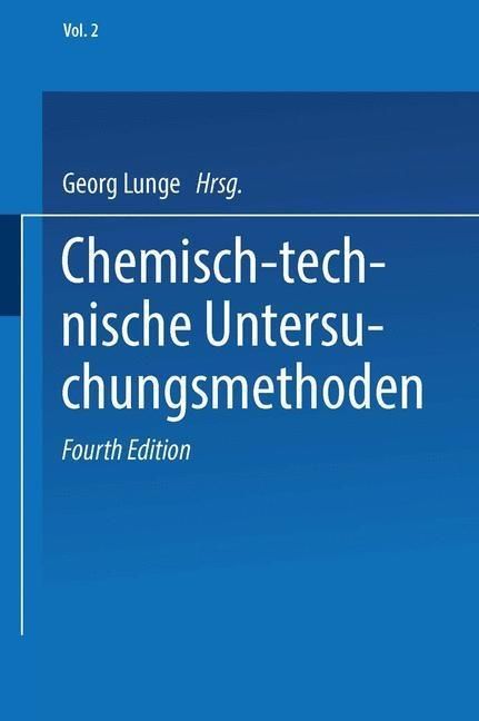 Produktbild: Chemisch-technische Untersuchungsmethoden
