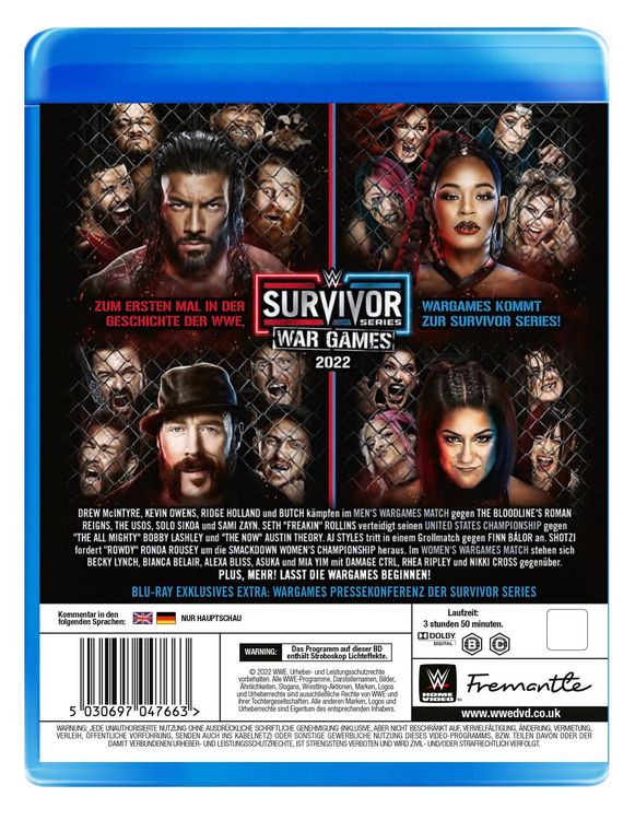 Produktbild: WWE: SURVIVOR SERIES WARGAMES 2022