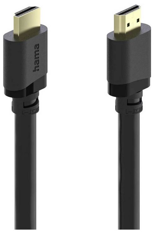 Produktbild: Hama HDMI Anschlusskabel HDMI-A Stecker 2m Schwarz 00202031 8K UHD, eARC HDMI-Kabel