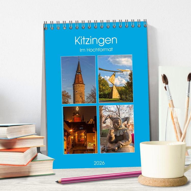 Produktbild: Kitzingen im Hochformat (Tischkalender 2026 DIN A5 hoch), CALVENDO Monatskalender